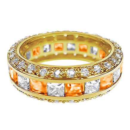 Birthstone and CZ Gold Plated Ring-362420
