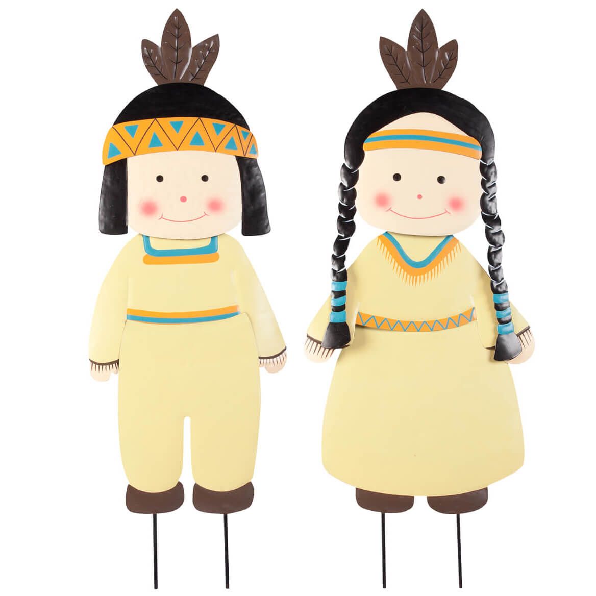 Metal Native American Boy and Girl by Fox River™ Creations + '-' + 362582