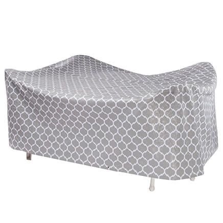 Trellis Pattern Quilted Table Cover Oval, 108"L x 30"H x 84"-362887
