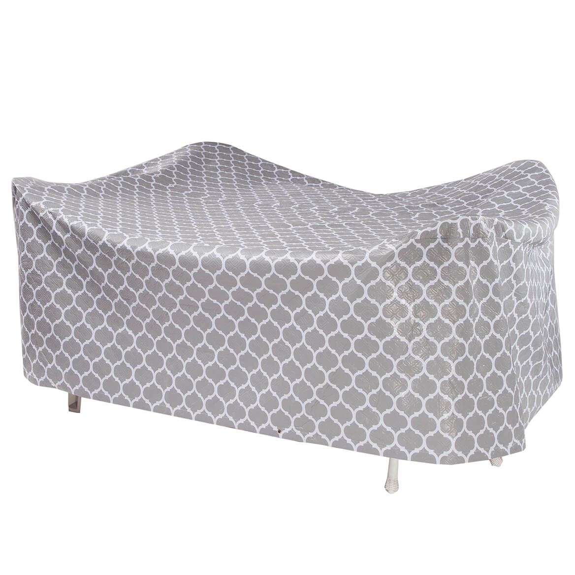 Trellis Pattern Quilted Table Cover Oval, 108"L x 30"H x 84" + '-' + 362887