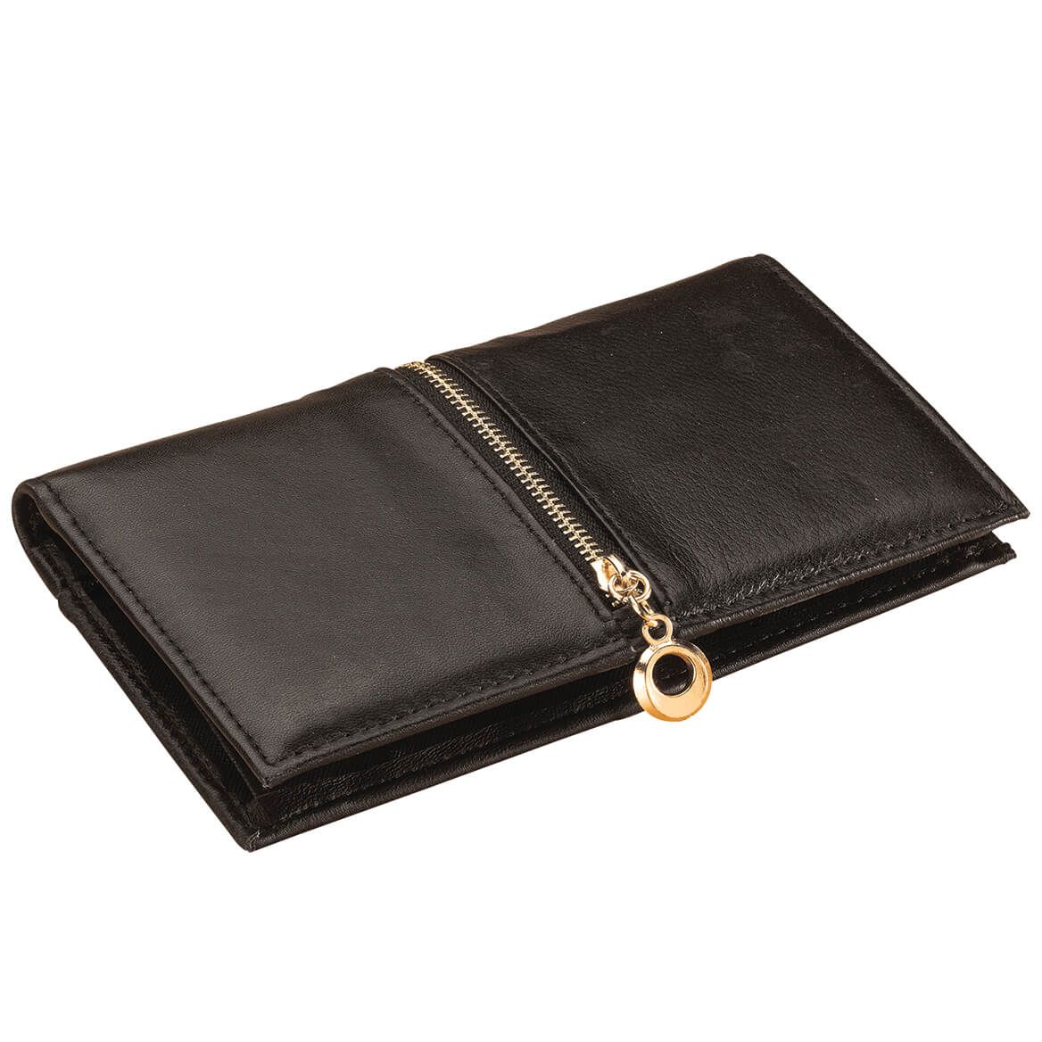 RFID Leather Checkbook Wallet + '-' + 362915