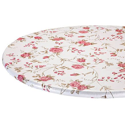 Rose Trellis Elasticized Vinyl Table Cover-363041