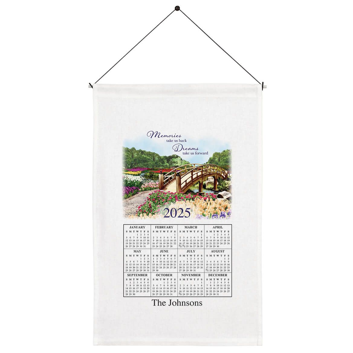 Personalized Tranquility in Nature Calendar Towel + '-' + 363759