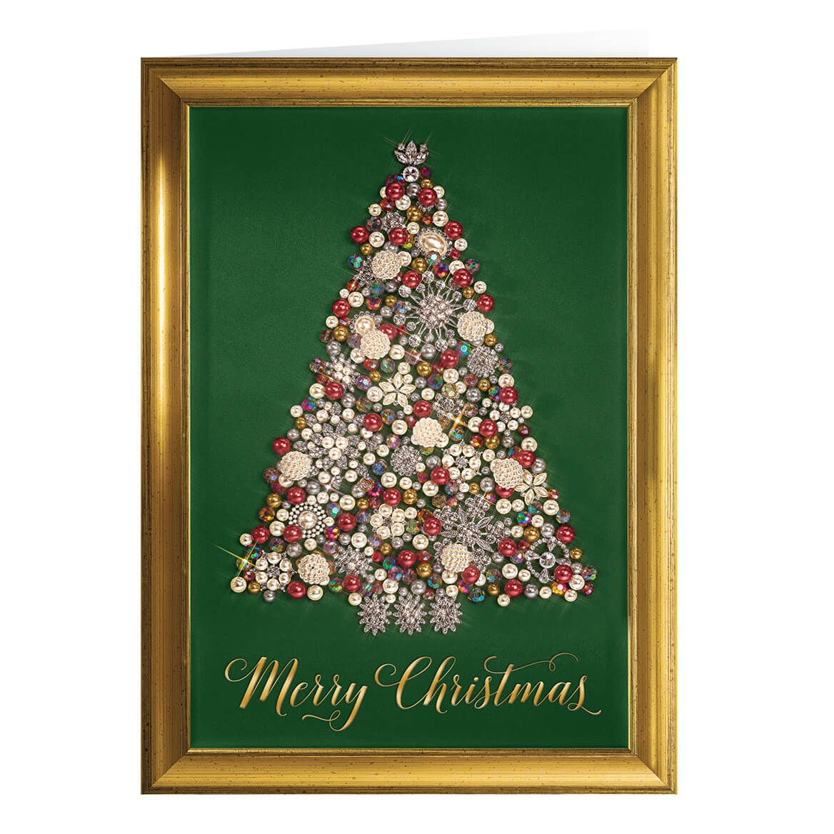 Glittering Tree Christmas Card Set of 20 + '-' + 364016