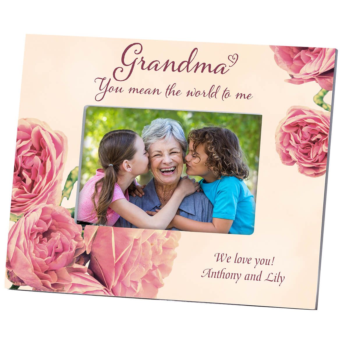 Personalized Grandma English Rose Frame + '-' + 364645