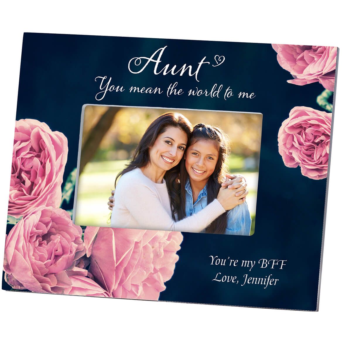 Personalized Aunt English Rose Frame + '-' + 364646
