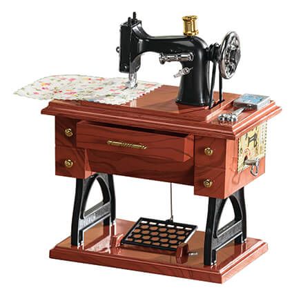 Vintage Sewing Machine Music Box-364682