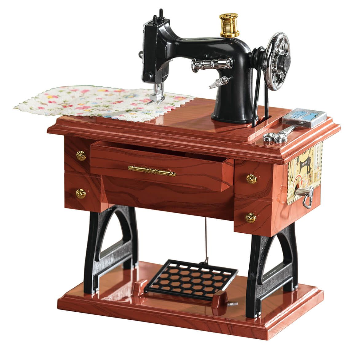 Vintage Sewing Machine Music Box + '-' + 364682