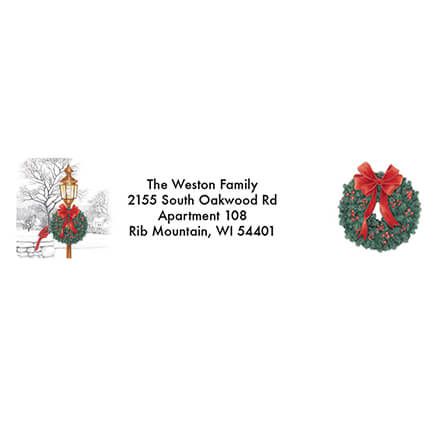 Personalized Lamppost Christmas Address Labels & Seals 20-364761