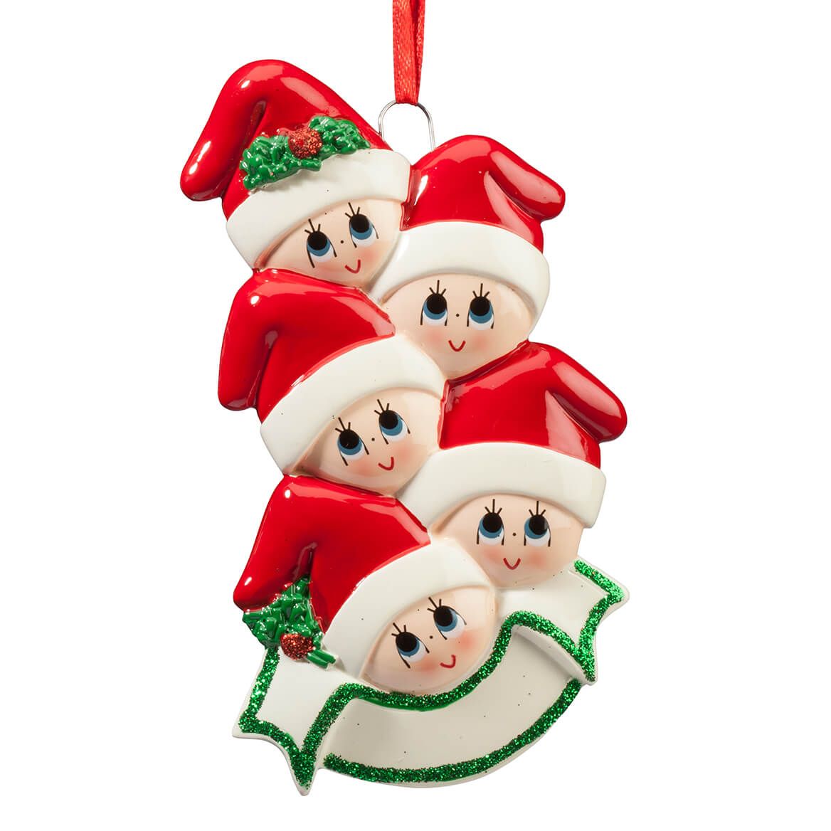 Family in Stocking Caps Ornament, Family of 5 + '-' + 364866