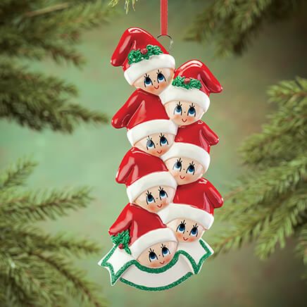 Family in Stocking Caps Ornament, Family of 7-364868