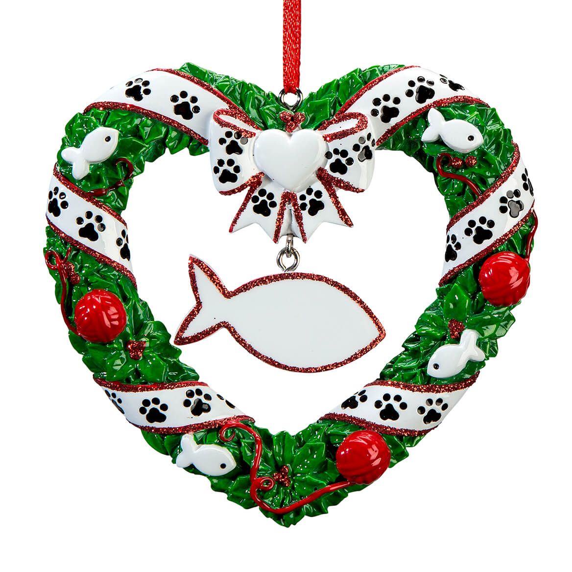 Cat Wreath Ornament + '-' + 364948