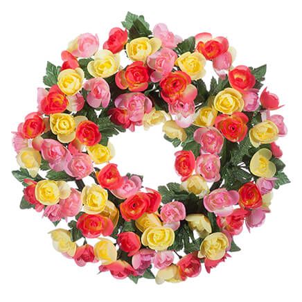 15" Begonia Wreath By OakRidge™-365031