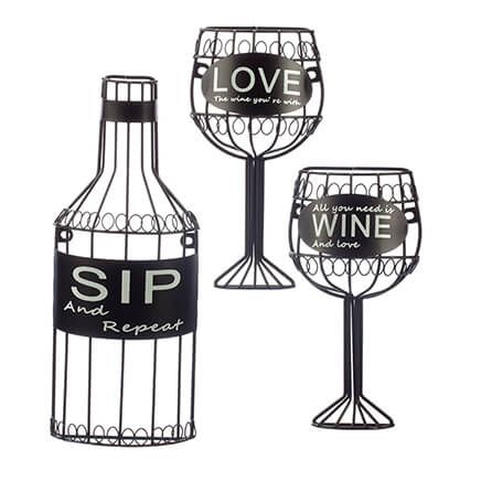 3 Piece Sip,Wine &Love Wall Hanging Set by HomeStyle Kitchen-365647