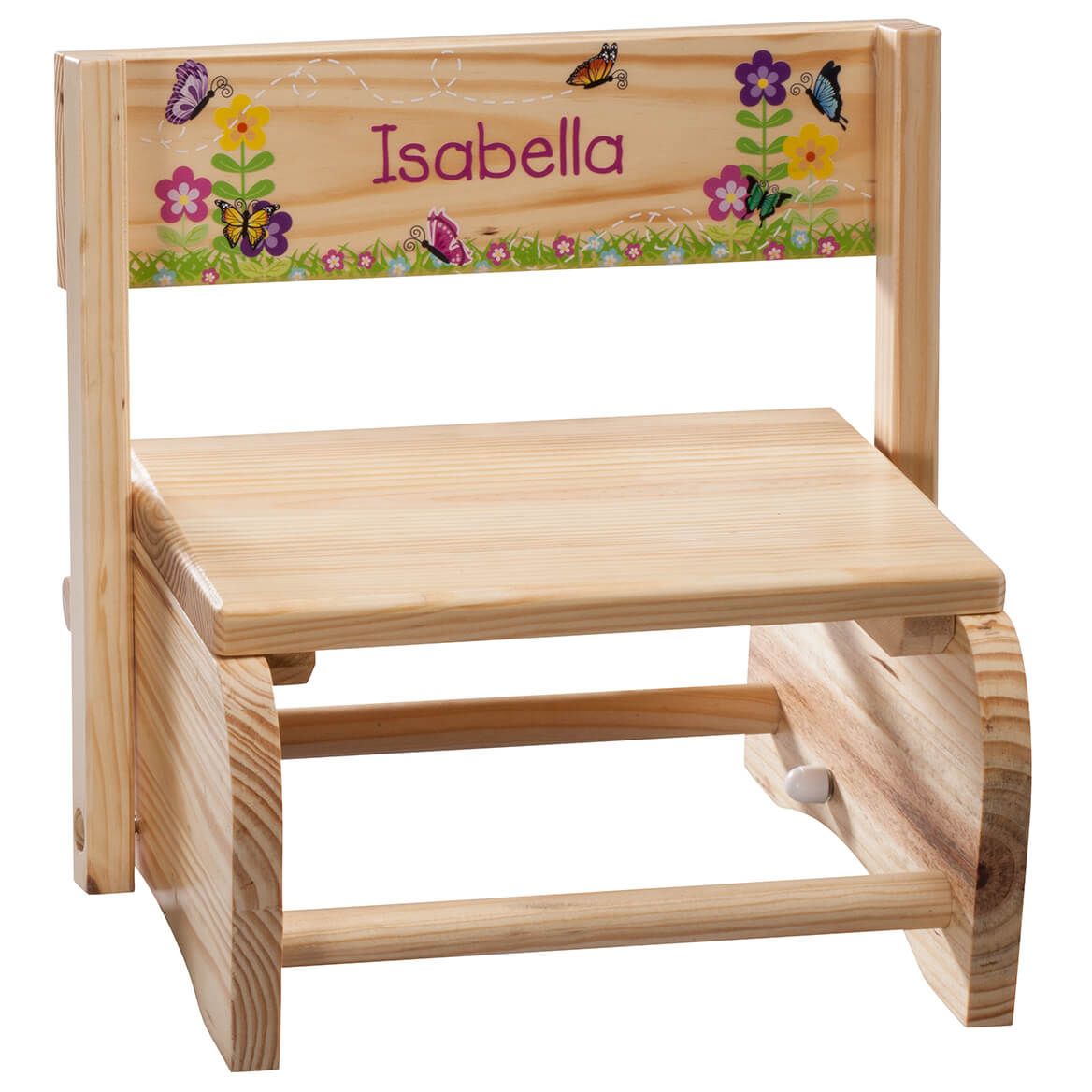 Personalized Children's Butterflies & Flowers Step Stool + '-' + 365667