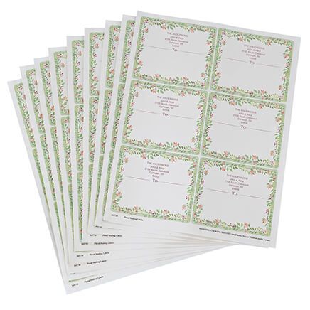 Personalized Floral Mailing Labels-365730