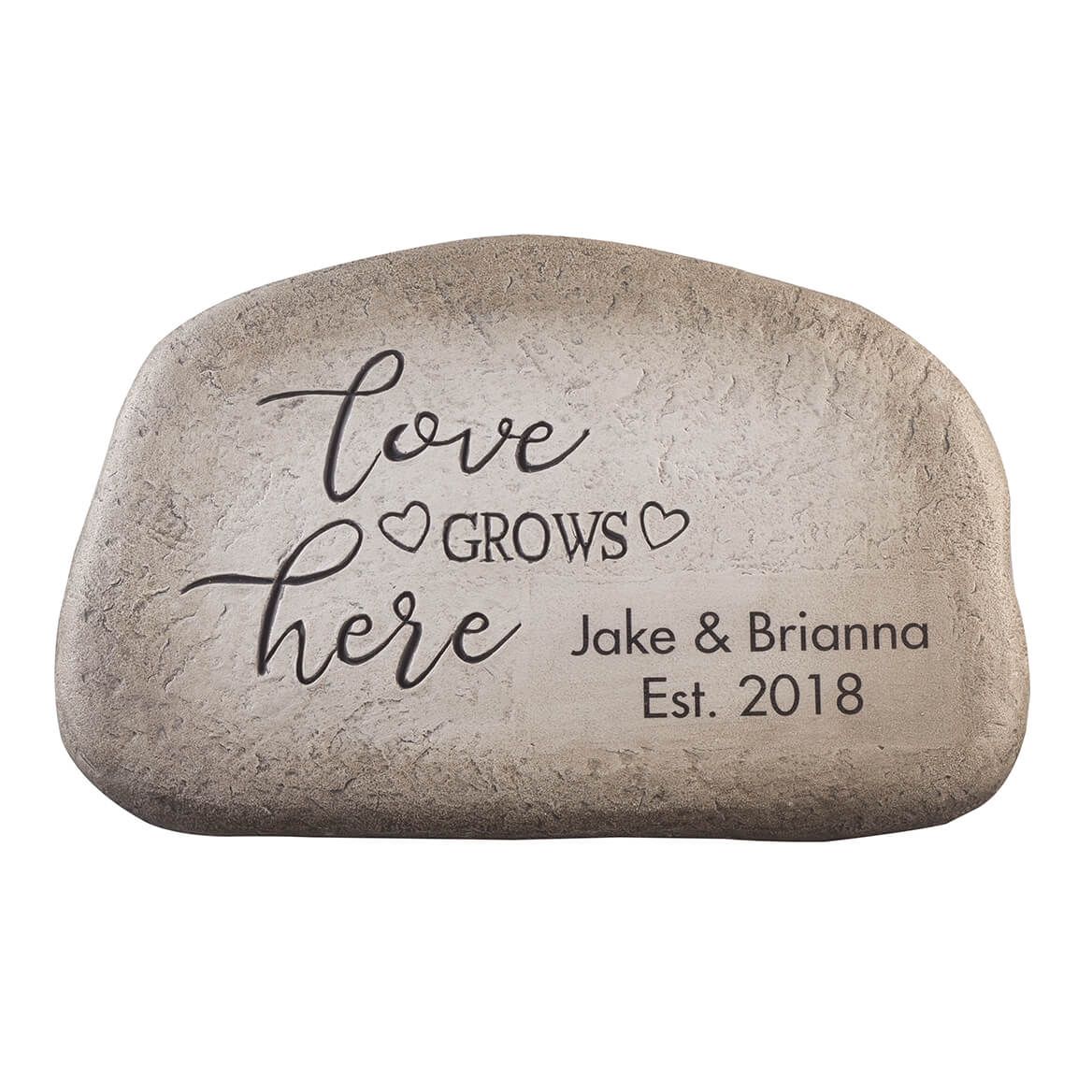 Personalized Love Grows Here Garden Stone + '-' + 365858