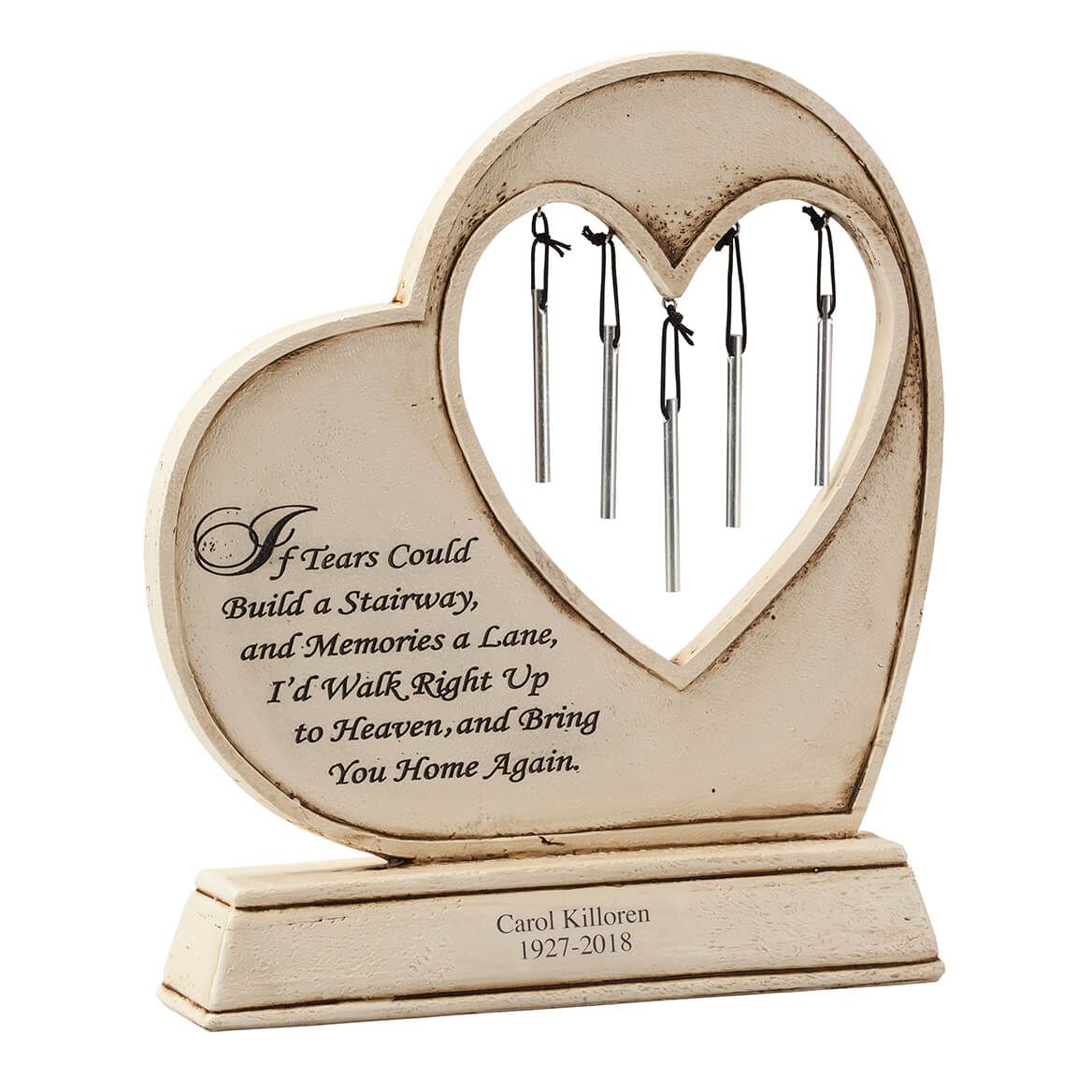 Personalized Memorial Wind Chime Garden Stone + '-' + 365875