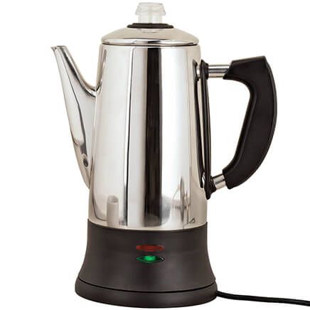 12 Cup Stainless Steel Coffee Percolator by Home Marketplace-367507