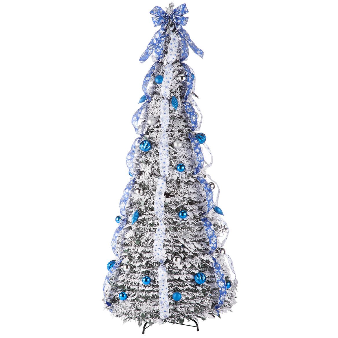 7' Snow Frosted Winter Style Pull-Up Tree by Holiday Peak™ + '-' + 367933