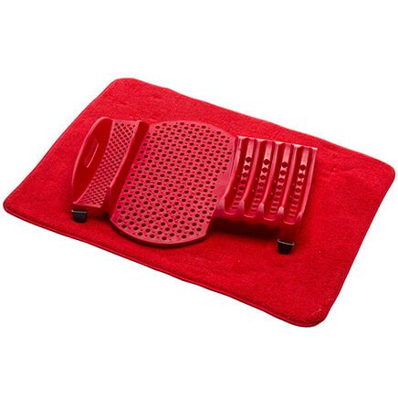 2-Pc. Dish Rack with Drying Mat by Chef's Pride™-368090