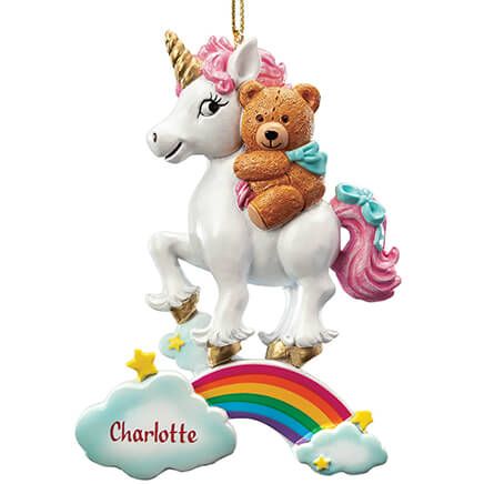Personalized Teddy Bear & Unicorn Ornament-368110