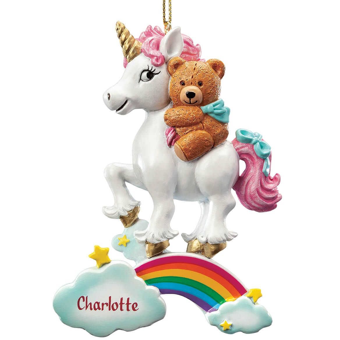 Personalized Teddy Bear & Unicorn Ornament + '-' + 368110