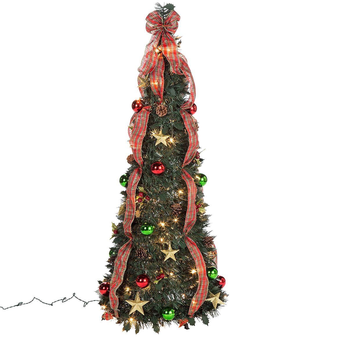 4' Plaid Pull-Up Tree by Holiday Peak™ + '-' + 368142