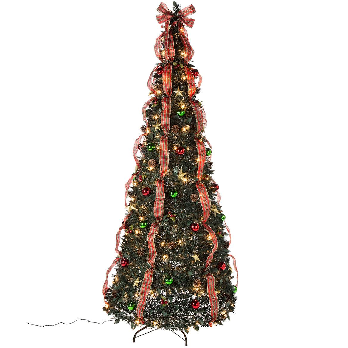 7' Plaid Pull-Up Tree by Holiday Peak™      XL + '-' + 368144