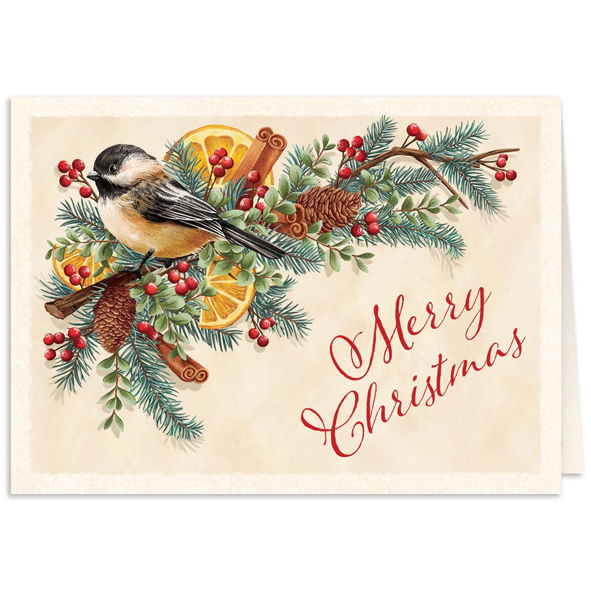 Chickadee Potpourri Christmas Card Set of 20 + '-' + 368215