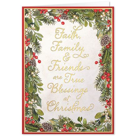 Faith, Family, Friends Christmas Card Set of 20-368253