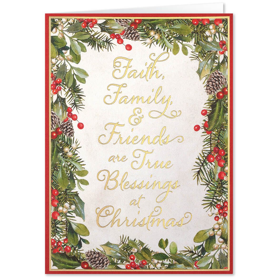 Faith, Family, Friends Christmas Card Set of 20 + '-' + 368253