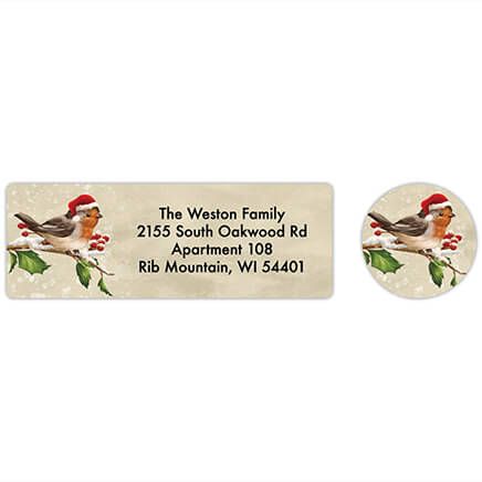 Personalized Birds with Hats Labels & Envelope Seals 20-368285