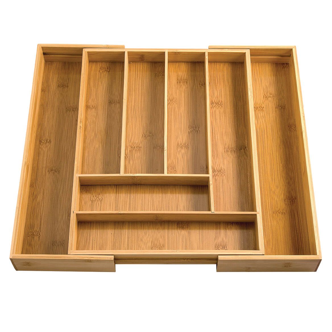 Bamboo Expandable Cutlery Drawer Organizer by HMP + '-' + 368380