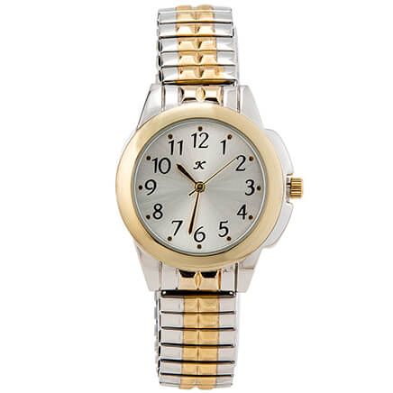 Two-Tone Watch with Stretch Band-368470
