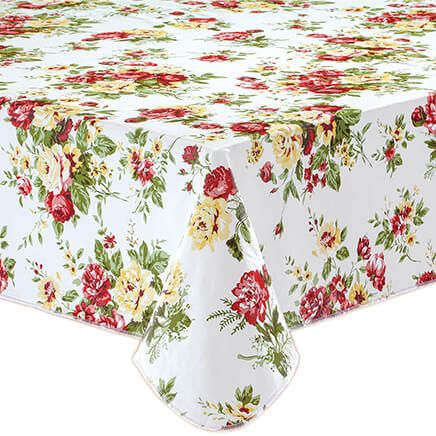 Country Rose Vinyl Table Cover by Chef's Pride-368834