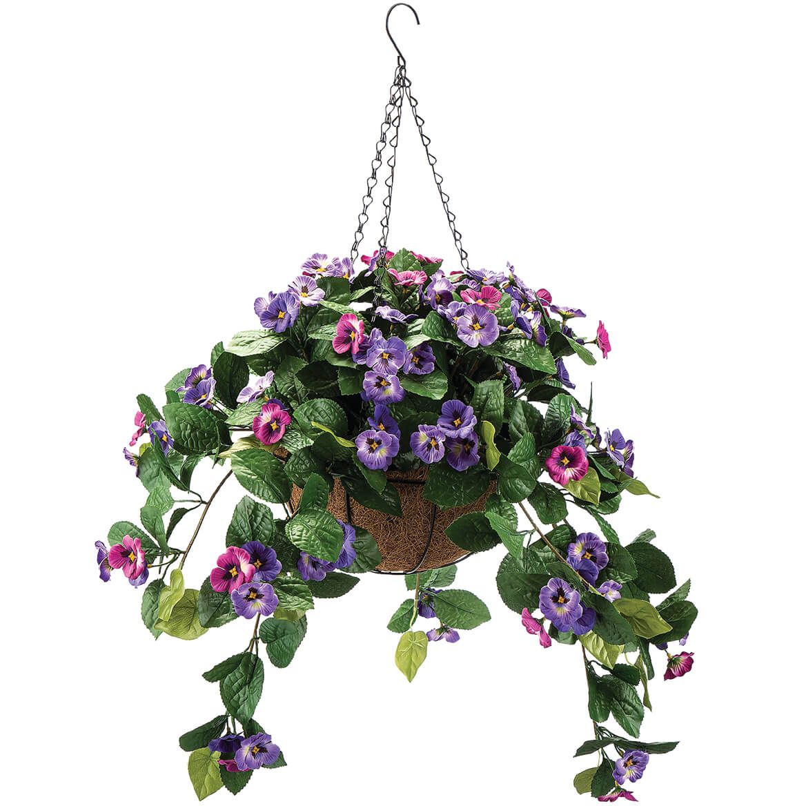 Fully Assembeld Pansy Hanging Basket by OakRidge™ + '-' + 368881