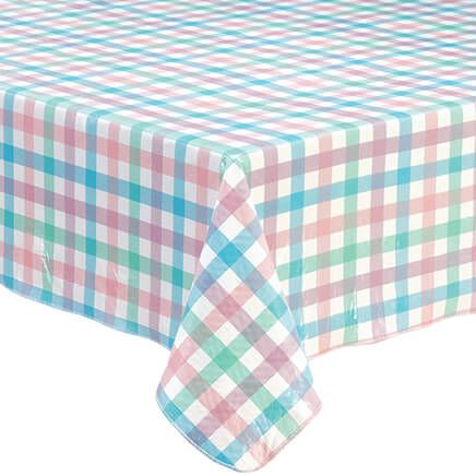 Spring Breeze Checked Vinyl Table Cover-369144