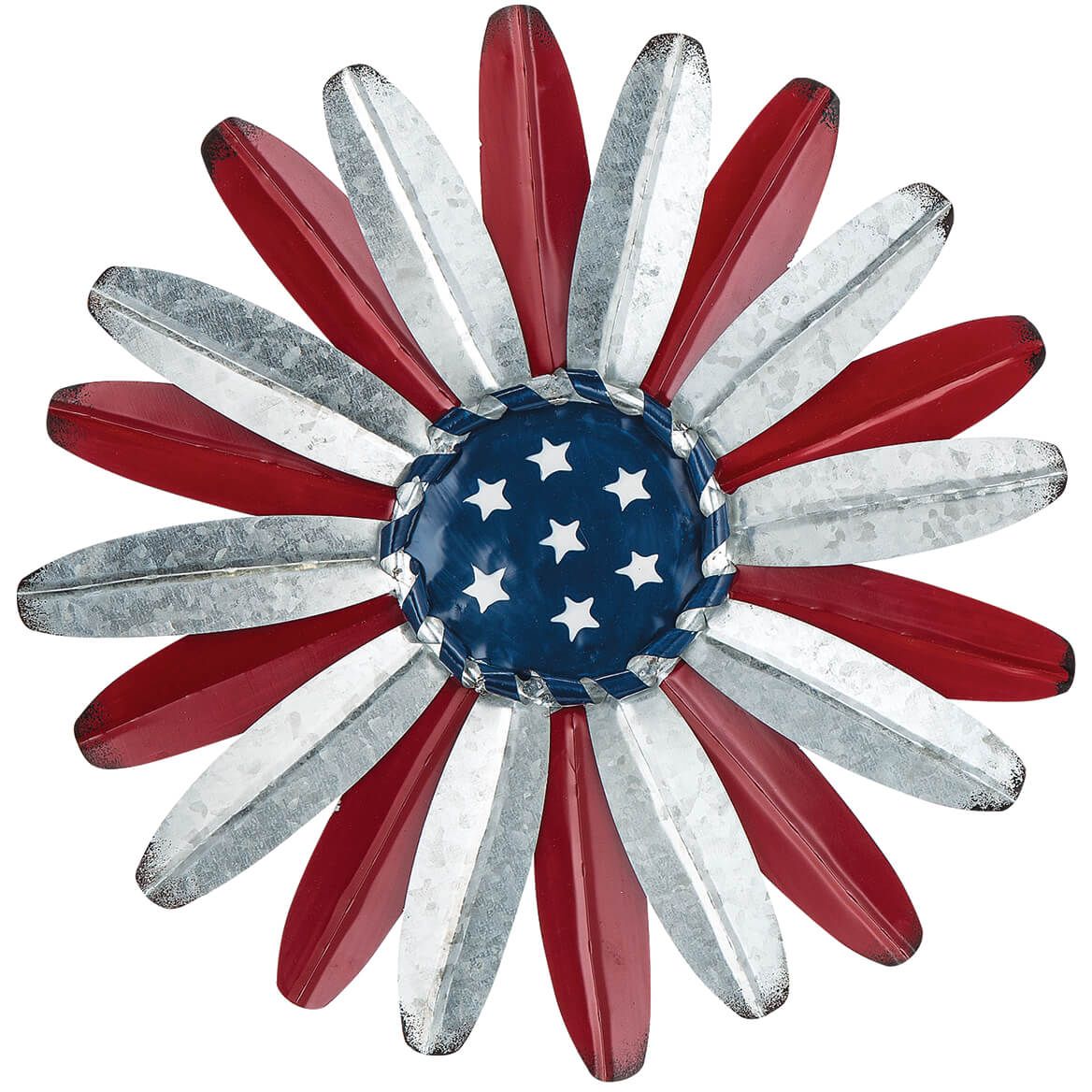 Metal Patriotic Flower Wall Hanging by Fox River™ Creations + '-' + 369398