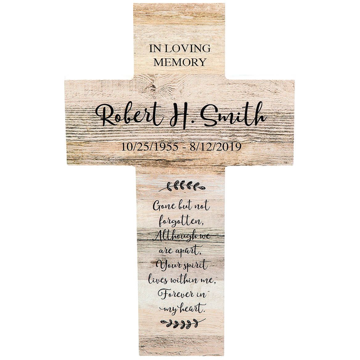 Personalized Rustic Style Cross, In Loving Memory + '-' + 369434