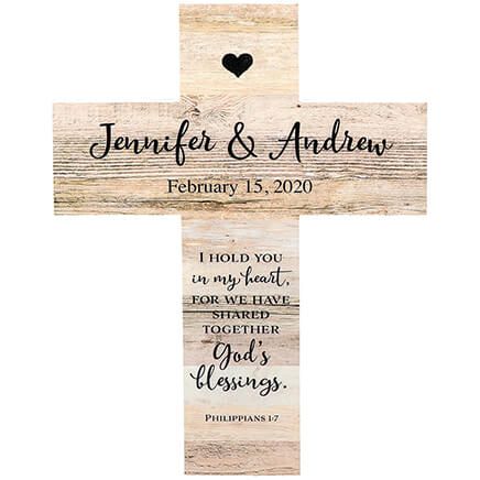 Personalized Rustic Style Cross, Couples-369438