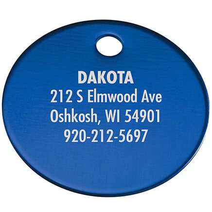 Personalized Circle-Shaped Pet Tag-369472
