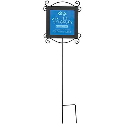 Personalized Metal Stake with Pet Memorial Plaque-369576