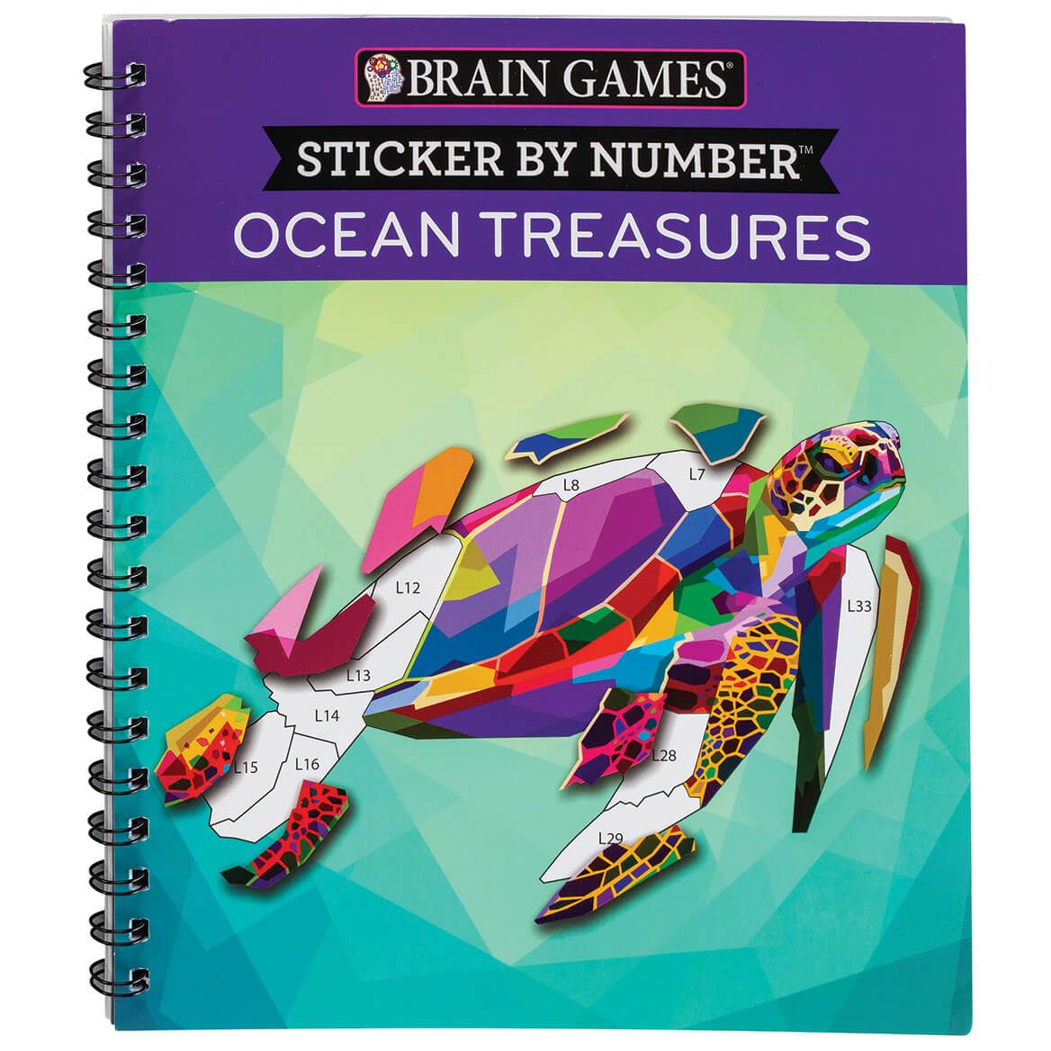 Brain Games® Sticker By Number Ocean Treasures + '-' + 369624