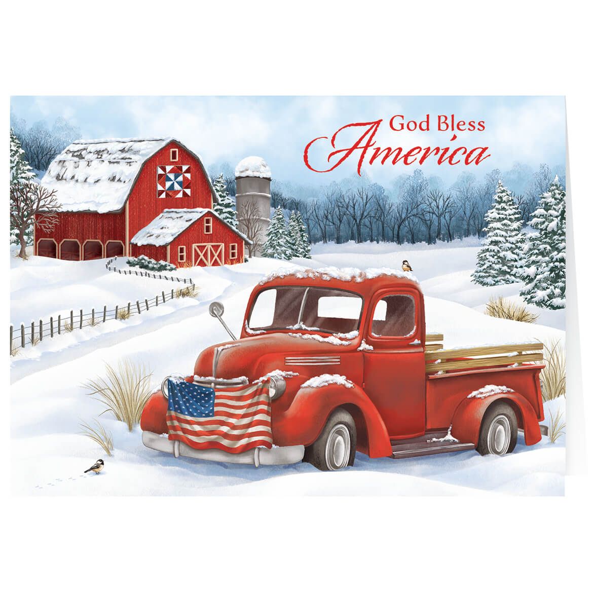 Personalized Christmas in the Country Card, Set of 20 + '-' + 370181
