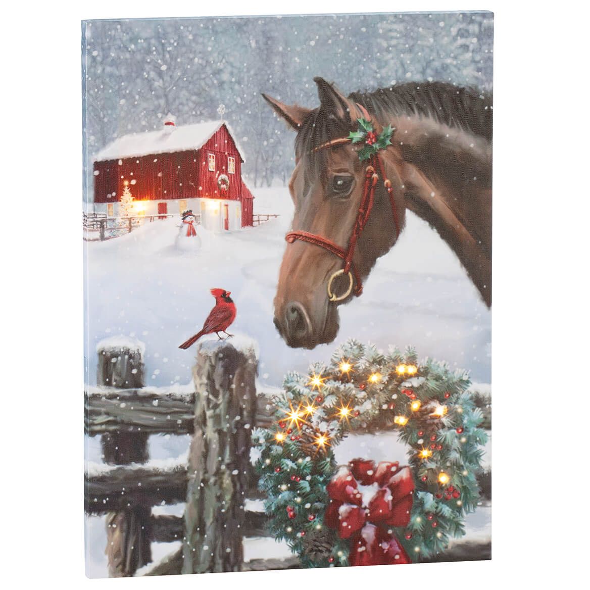 Christmas Horse Canvas by Holiday Peak™ + '-' + 370418