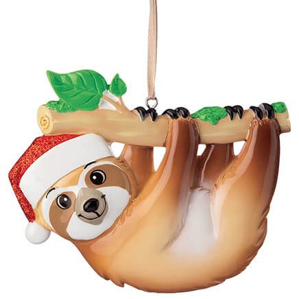 Santa Sloth Ornament-370551