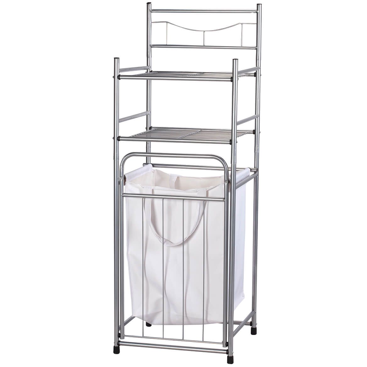 Brushed Nickel Tower with Hamper + '-' + 370631