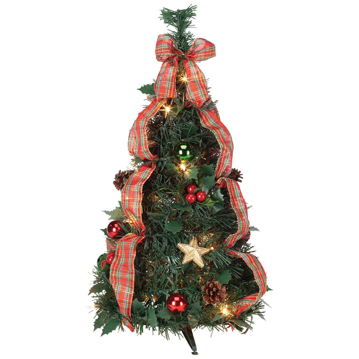 2' Plaid Pull-Up Tree by Holiday Peak™ + '-' + 370701