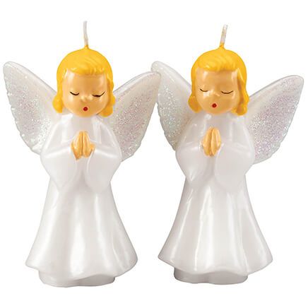 Vintage Praying Angels Candle Pair-370731